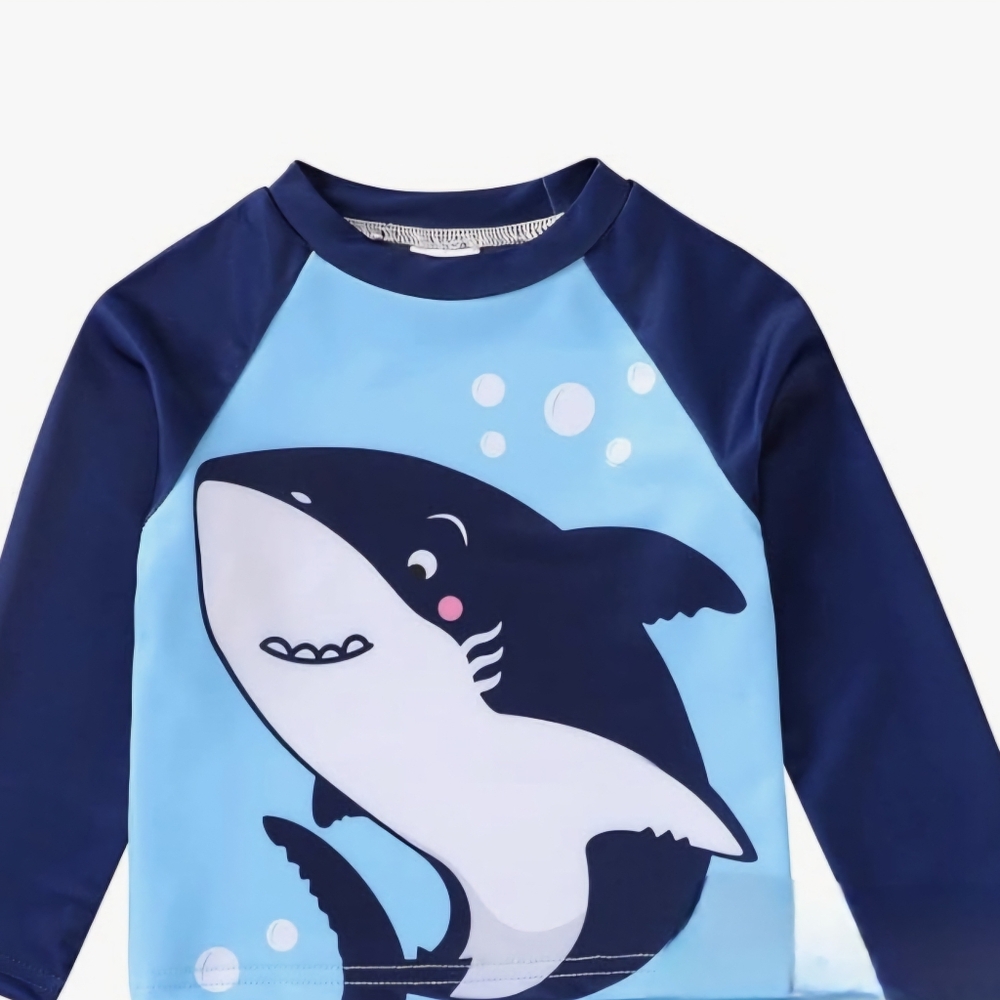 20% OffHappy Town Toddler Boys Swimsuits Trunk Rashguard Long Sleeve Swim Shirt.